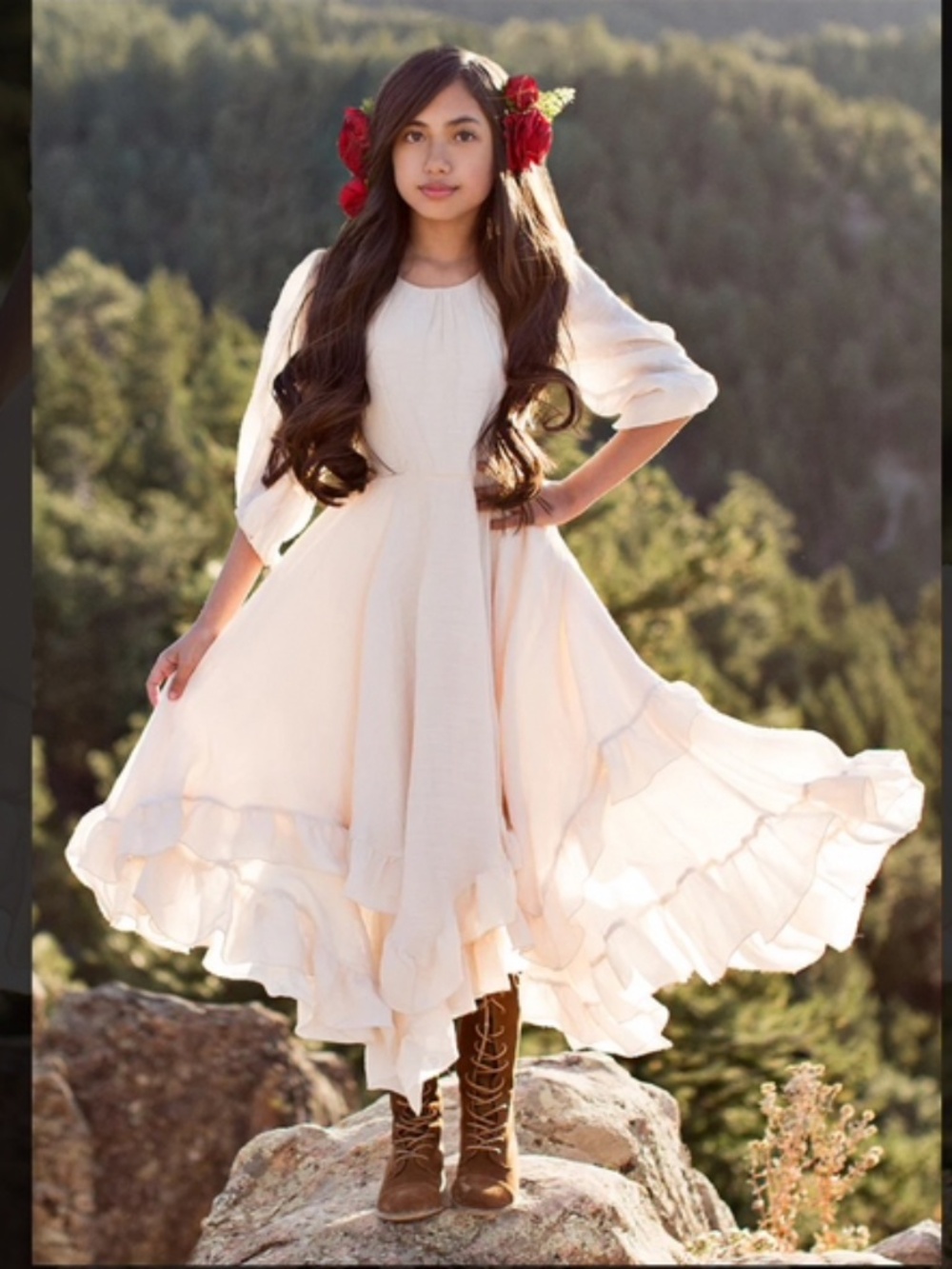 Rare Joyfolie Raelynne Dress in Ecru Sz 7 - Picture 9 of 9